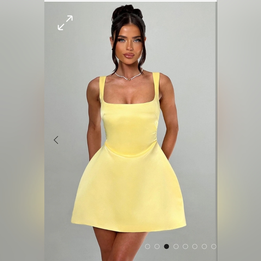 BABYBOO fashion Sofie Mini Dress - Lemon